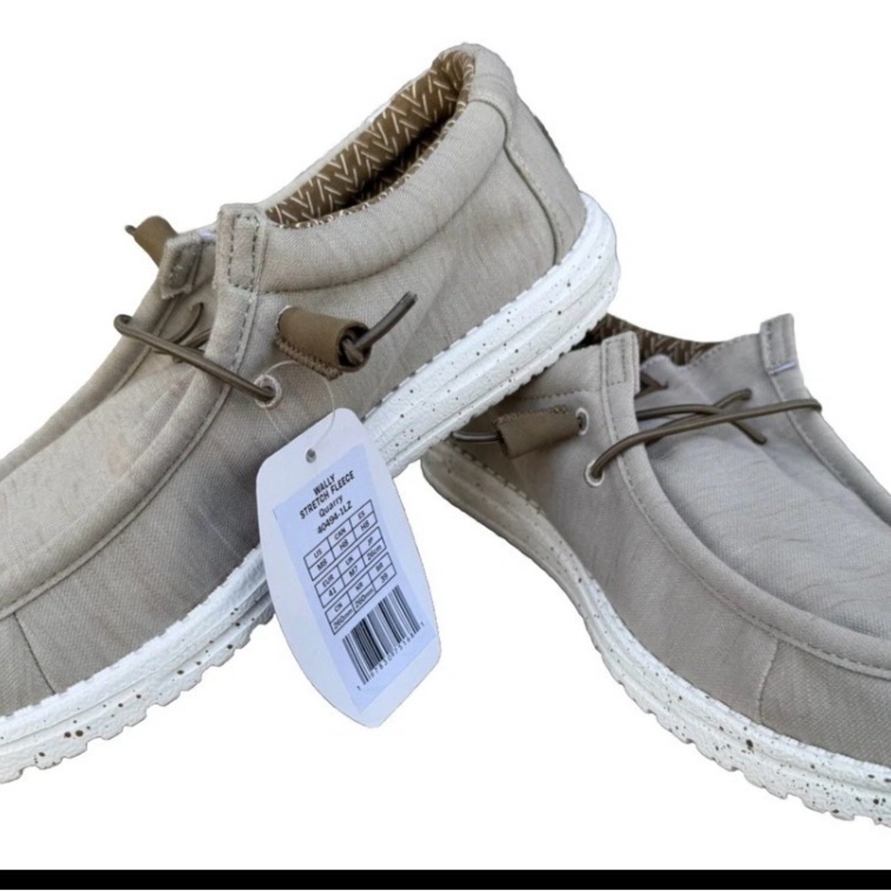 Hey Dude Wally Stretch Fleece Men's Slip-on Shoe Color Quarry Size M8